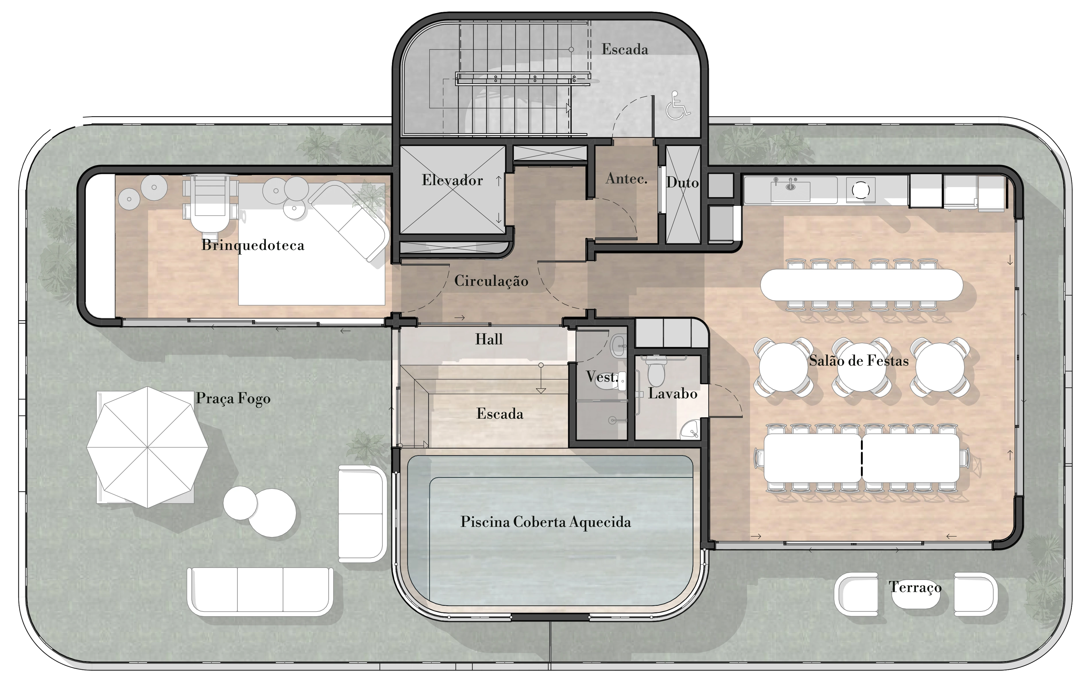 Planta sanitizada do empreendimento