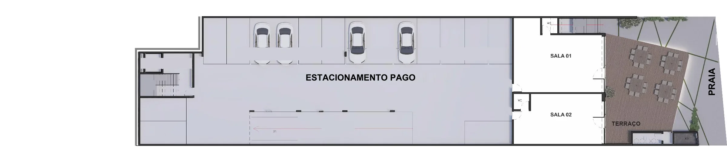 Planta sanitizada do empreendimento